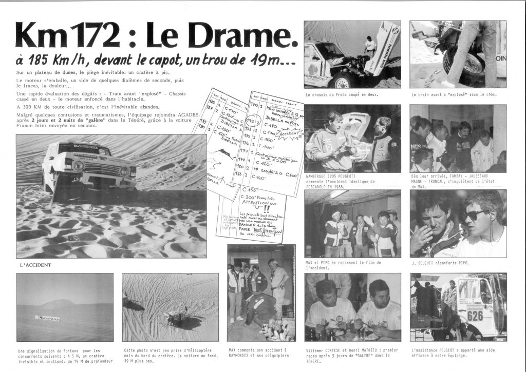 Article - 1989 - Paris Dakar - Le Drame - Range Rover