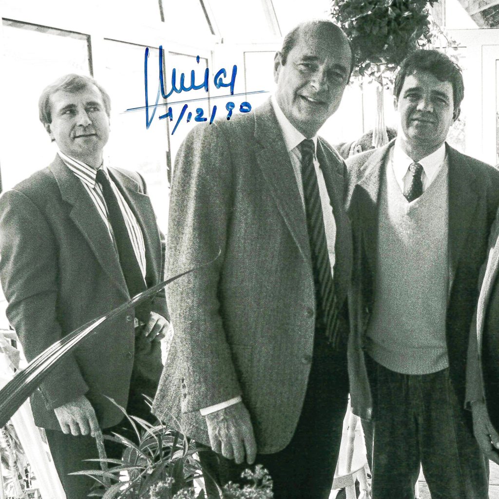 Avec Jacques Chirac et F. Gervoson